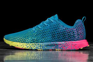 Women's Nobull Neon Glitch Mesh Running Shoes Blue | SG S2766G